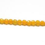 Rounds: Faceted 4mm Canary Quartz Strands 15 - 16 inches