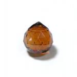 Faceted Glass Prism Ball 20mm Amber Color, 3 for $3