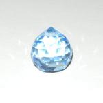 Faceted Glass Prism Ball 20mm Dark Blue