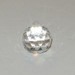 Prisms: Faceted Glass Ball 20mm Clear, 3 for $3
