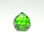 Prism: Faceted Glass Round 20mm Green, 3 for $3