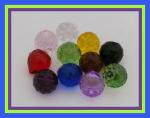 Faceted Glass Prism Ball 20mm Mix, 10 for $12.50