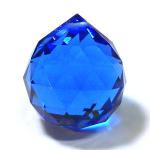 Faceted Glass Prism Ball 40mm Blue 3 for $7.50