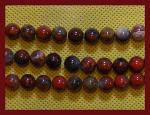 Rounds: Fire Poppy Jasper  8mm Strands 15 - 16 inches