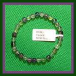 Bracelets: Stretchy Fluorite 6mm 3 for $12