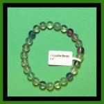 Bracelets: Stretchy Fluorite 8mm 3 for $15