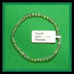 Bracelets: Stretchy Fluorite 4mm 3 for $12