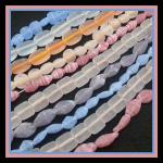Glass Indian Matte and Not Mix, 10 Strands  7 - 8 inches