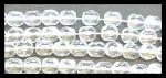 Czech Glass: Faceted Firepolished Rounds 6mm Crystal Clear, 15 - 16 inches