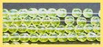 Czech Glass: Faceted Firepolished Rounds 6mm Jonquil (Yellow