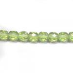 Czech Glass: Faceted Firepolished Rounds 6mm Peridot, 15 - 16 inches