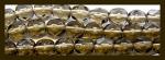 Czech Glass: Faceted Firepolished Rounds 6mm Smoky Grey, 15 - 16 inches