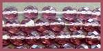Czech Glass: Faceted Firepolished Rounds 8mm Amethyst, 15 - 16 inches
