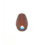 Czech Glass: Firepolished Teardrops 7 x 10mm Garnet, about 100 beads