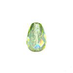 Czech Glass: Firepolished Teardrops 7 x 10mm Jonquil (Yellow),  about 100 beads