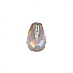 Czech Glass: Firepolished Teardrops 7 x 10mm Pink,  about 100 beads