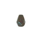 Czech Glass: Firepolished Teardrops 5 x 7mm Jet (Black), about 100 beads