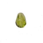 Czech Glass: Firepolished Teardrops 5 x 7mm Olivine (Green), about 100 beads