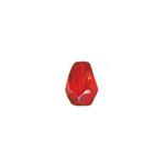 Czech Glass: Firepolished Teardrops 5 x 7mm Ruby, about 100 beads