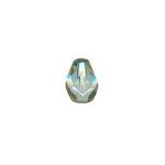 Czech Glass: Firepolished Teardrops 5 x 7mm Smoky,  about 100 beads