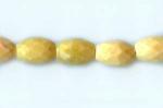 Faceted Rice: 6 x 9mm Yellow 