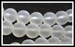 Rounds: Frosted Glass Round Beads 10mm  15 to 16 inch strands, 3 for $4.50