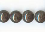 Fossil Stone Rounds: 10mm Grey Strands 15 - 16 inches, 3 for $6.50