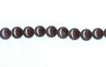 Fossil Stone Rounds:  4mm Black Strands 15 - 16 inches, 3 for $3.75