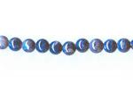 Fossil Stone Rounds:  4mm Blue Strands 15 - 16 inches, 3 for $3.75