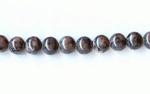 Fossil Stone Rounds:  4mm Grey Strands 15 - 16 inches, 3 for $3.75