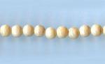 Fossil Stone Rounds:  4mm Ivory Strands 15 - 16 inches, 3 for $3.75