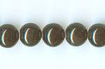 Fossil Stone Rounds:  8mm Black Strands 15 - 16 inches, 3 for $3.75