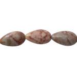 Teardrops: 10 x 16mm Flattish Modern Fossil 15 - 16 inches, 3 for $12