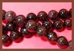 Rounds: Garnet 11 - 12mm Strands 15 - 16 inches