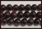 Rounds: Garnet  7 - 8mm Strands 15 - 16 inches
