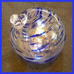 Gazing Ball4: GB4bL Blue Hanging Glass Ball, 4 inches, 2 for $18