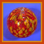 Gazing Ball4: GB60 Orange and Yellow about 4 inches, 2 for $18
