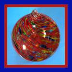 Gazing Ball8:  #GB98 Apocalypse Dawn 8 inches