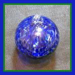 Gazing Ball4: GBgrbl Hanging Glass Ball, Blue with Some Green, 4 inches, 2 for $15