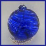 Witch Ball4: GB10 Blue Swirl of 4 inches, 2 for $15