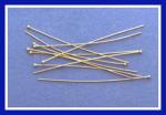 Goldfilled Headpins: Ball End 24 Gauge 2 Inch, ballpins, 100 pieces