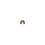Goldfilled Crimp Covers 3mm, 100 pieces
