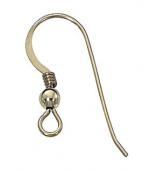 Goldfilled Earwires: French Hooks #3, Ball & Coil, 10 earwires.