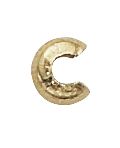 Goldfilled Crimp Covers 5mm, 100 pieces