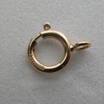 Goldfilled Clasps: Spring Rings 6mm, 10 clasps