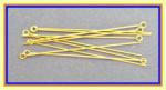 Goldfilled Eyepins: 2 Inch 22 Gauge, 100 pieces