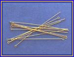 Goldfilled Eyepins: 24 gauge 2 Inch, 100 pieces