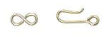 Goldfilled Clasps: Hook & Eye, 10 clasps