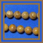 Rounds: Gold Leaf Agate 10mm by the Strand 15 - 16 inches
