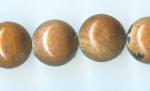 Rounds: Gold Leaf Agate 12mm Strands 15 - 16 inches